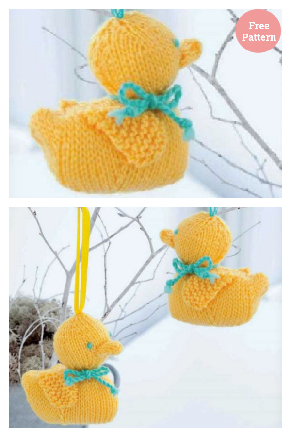 Easter Duckling Free Knitting Pattern 