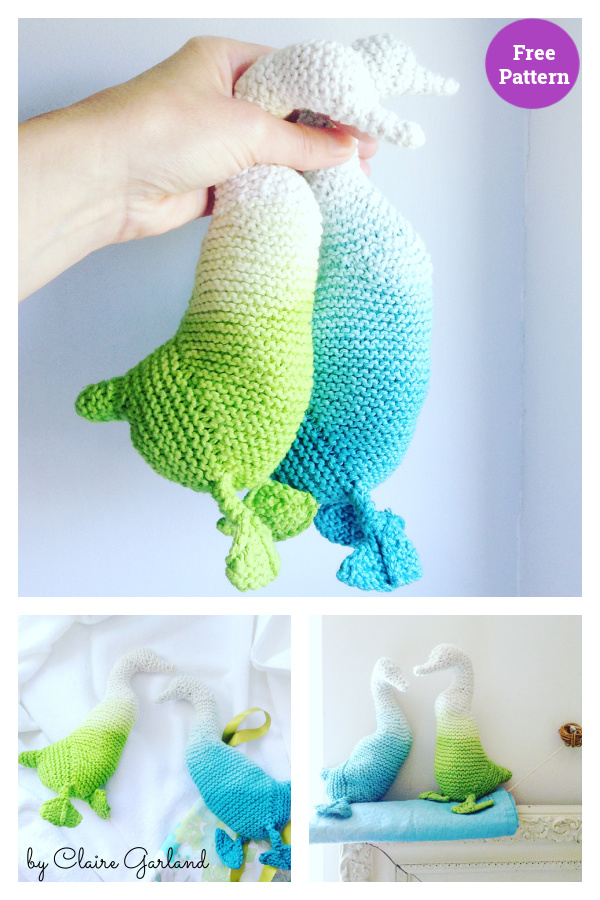 Ombre Duck Free Knitting Pattern