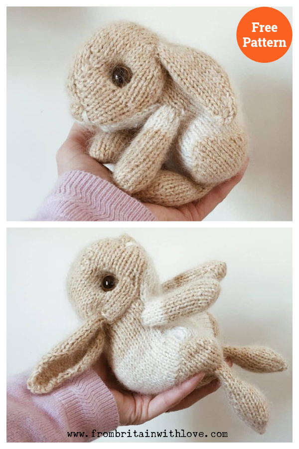 Easter Bunny Rabbit Free Knitting Pattern