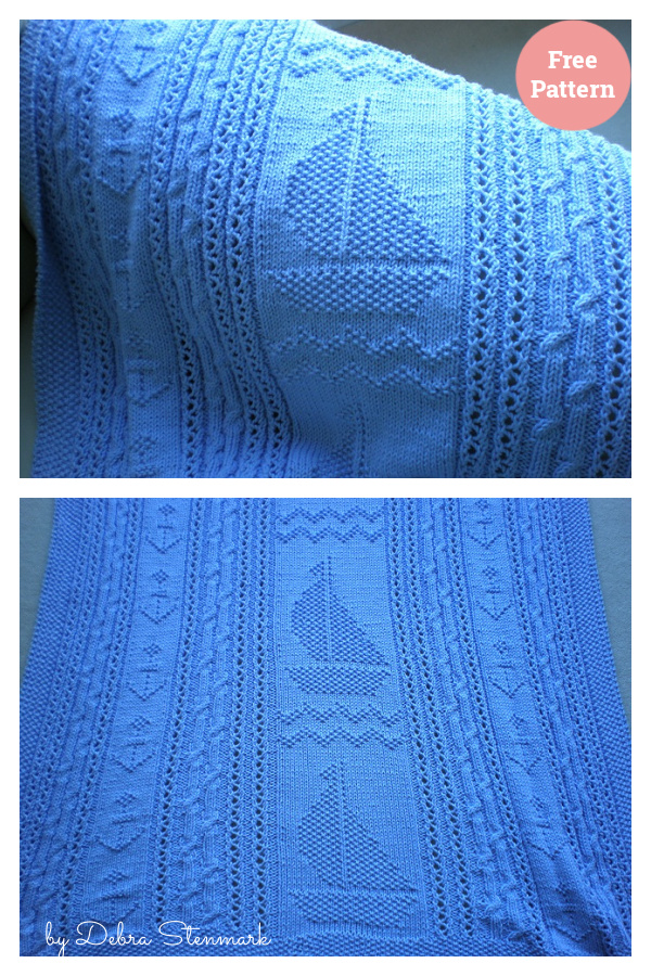 Soft Sailing Baby Blanket Free Knitting Pattern