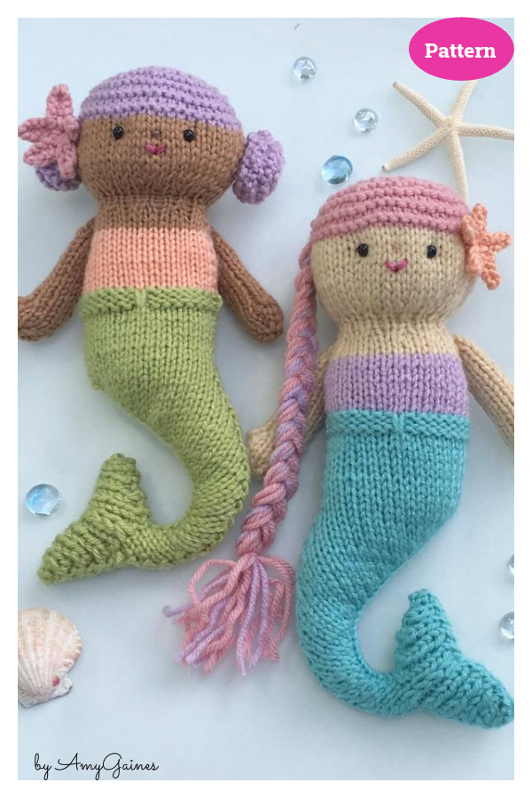 Amigurumi Mermaid Doll Knitting Pattern 