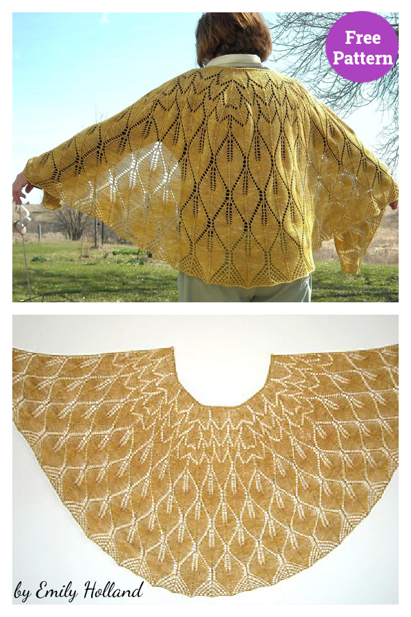 Angel's Wings Shawl Free Knitting Pattern