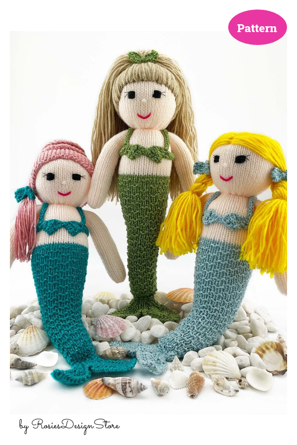 Mermaid Doll Knitting Pattern 