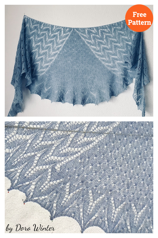 Sweet Lake Shawl Free Knitting Pattern
