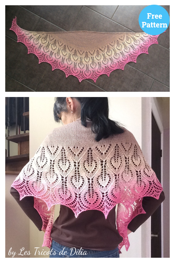 Vanesse Shawl Free Knitting Pattern