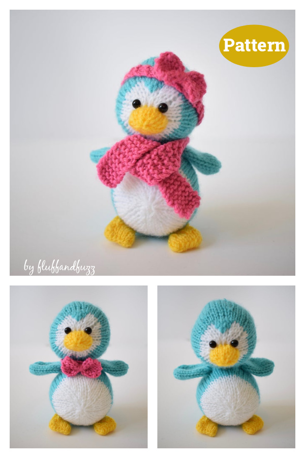 Amigurumi Baby Penguin Soft Toy Knitting Pattern 