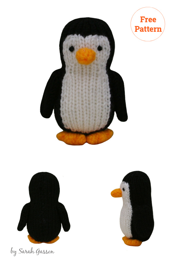 Amigurumi Penguin Soft Toy Free Knitting Pattern 