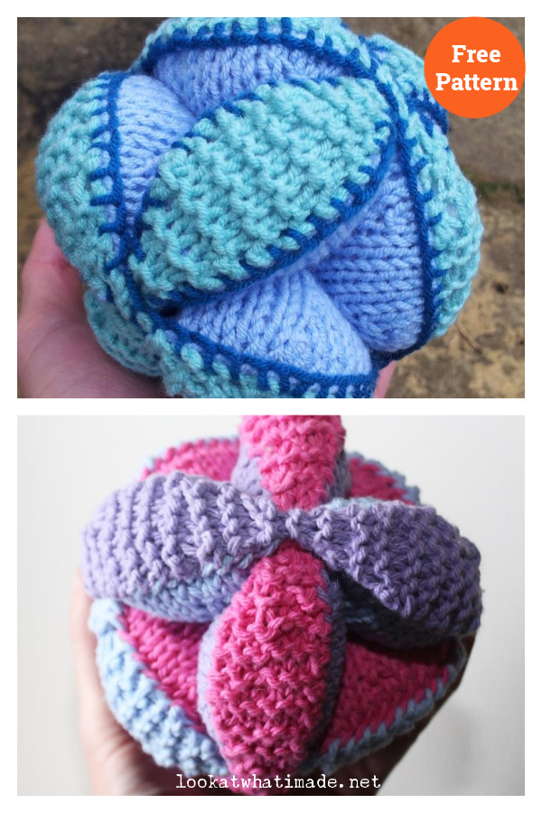 Amish Puzzle Ball Free Knitting Pattern 
