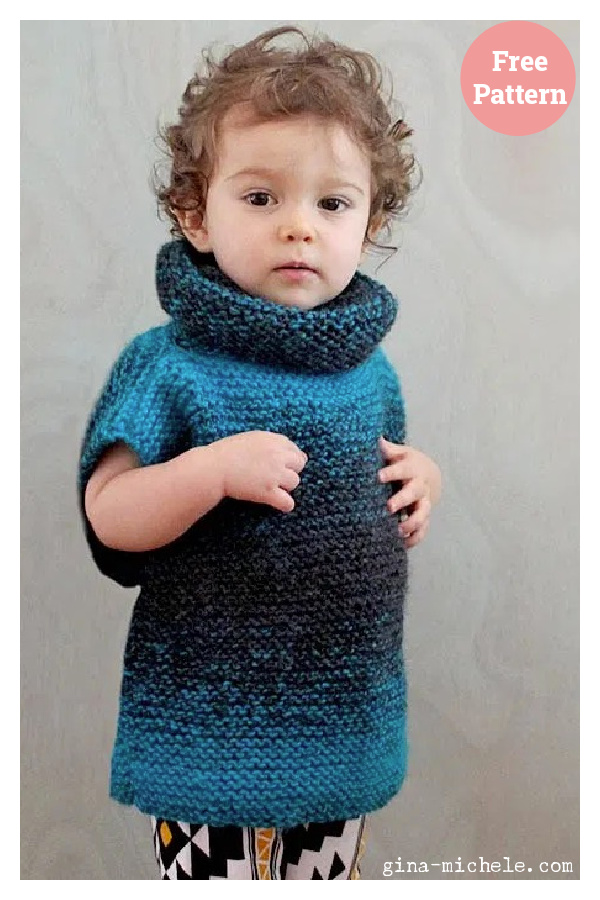 Easy Kids Tunic Free Knitting Pattern