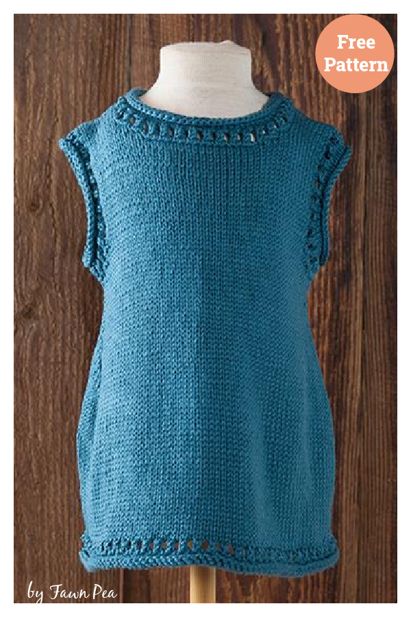 Margot & Iris Child Tunic Free Knitting Pattern