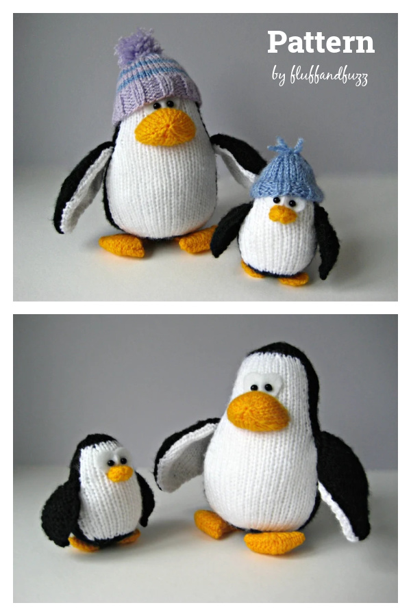Penguins Toy Knitting Pattern