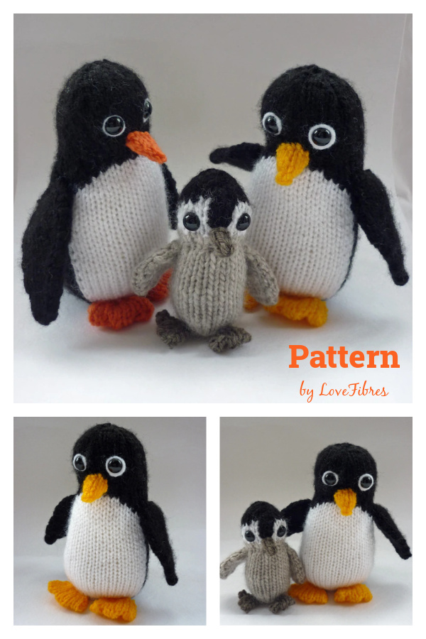 Stuffed Toy Penguin Knitting Pattern