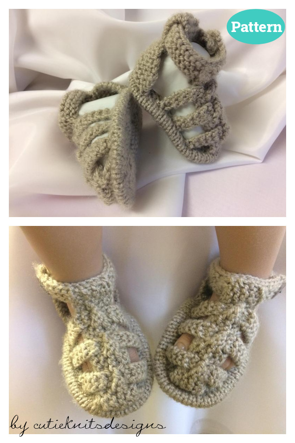 Baby Summer Sandals Knitting Pattern