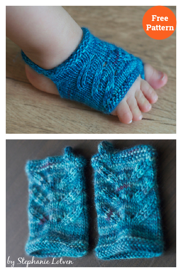 Showsy Toes Baby Sandal Socks Free Knitting Pattern