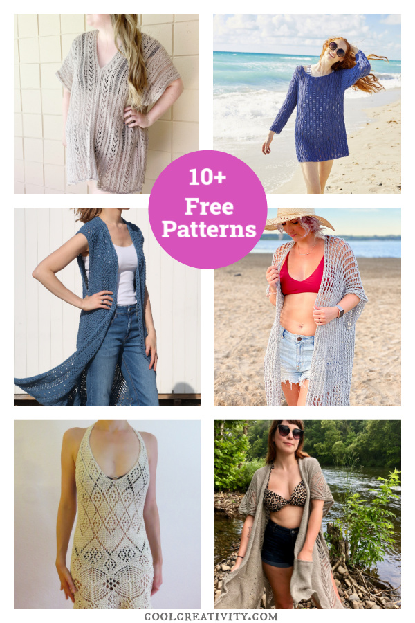 10+ Beach Cover Up Free Knitting Patterns 
