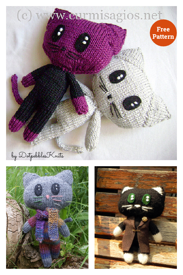 Grisig the Cat Amigurumi Free Knitting Pattern