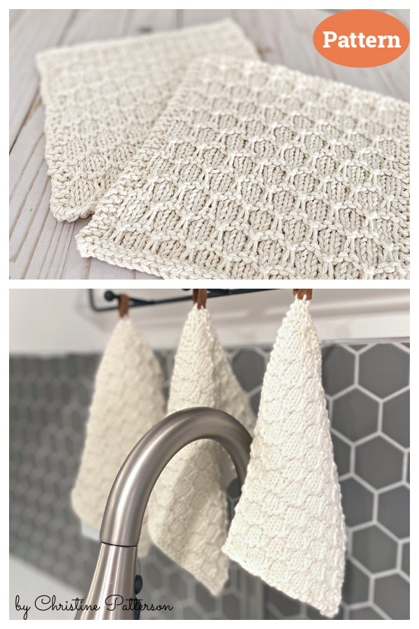 Honeycomb Dishcloth Knitting Pattern