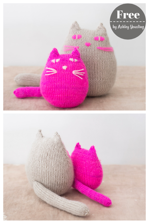 Lentil Plush Cat Amigurumi Free Knitting Pattern