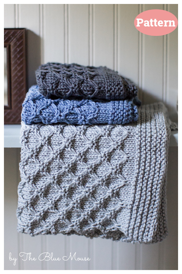 Mock Honeycomb Washcloth Knitting Pattern