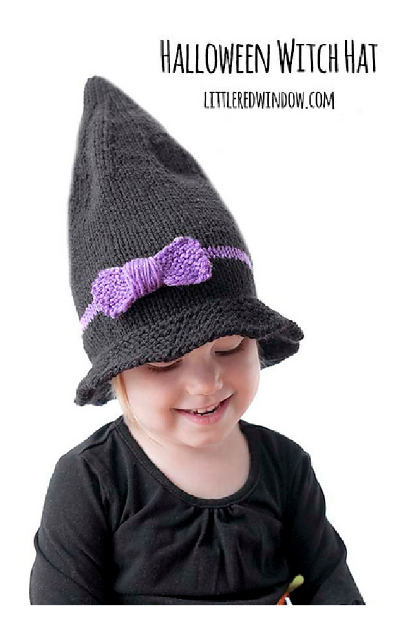 Little Witch Hat Free Knitting Pattern