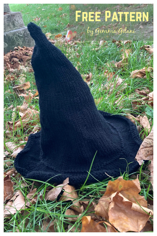 Witch Hat Free Knitting Pattern