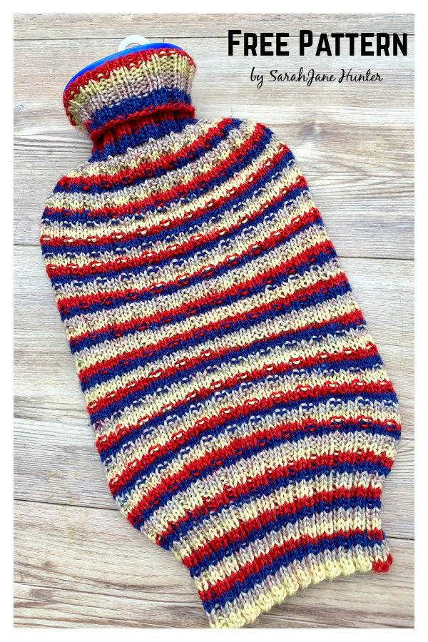 Sock for your Hot Water Bottle Free Knitting Pattern