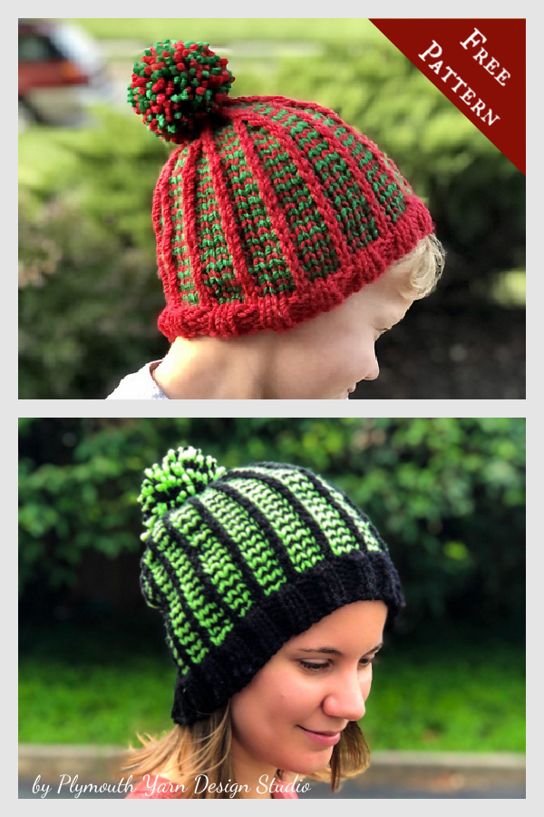 Holiday Hats Free Knitting Pattern
