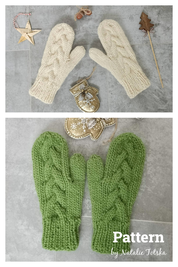Quick and Easy Mittens Knitting Pattern