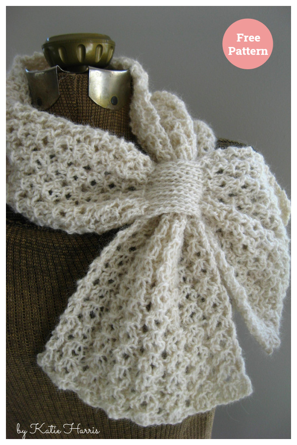 Loopy Lace Scarf Free Knitting Pattern
