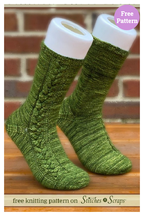 Braided Cable Socks Free Knitting Pattern