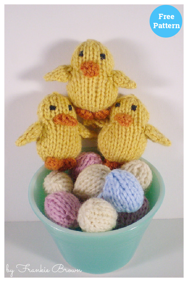 Chicks and Eggs Free Knitting Pattern