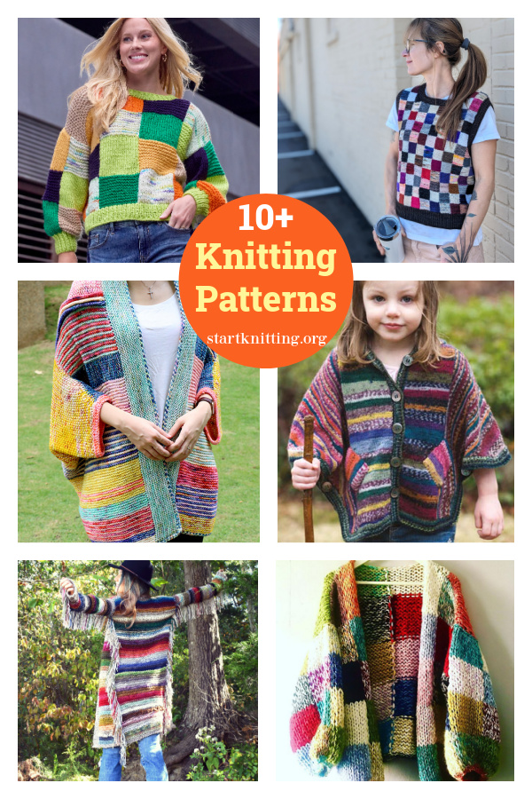 10+ Stash Buster Sweater Knitting Patterns 