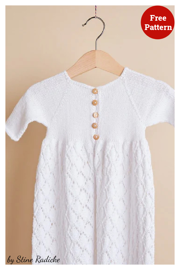 Erantis Christening Robe Free Knitting Pattern