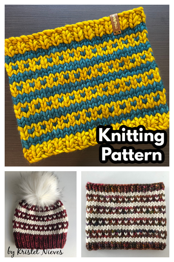 Love Line Cowl Knitting Pattern