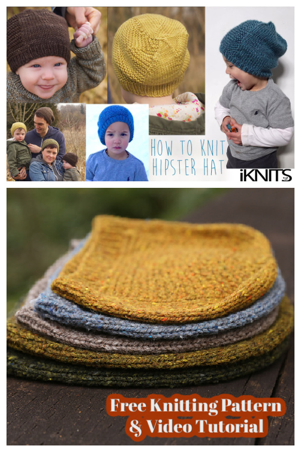 Barley Family Hat Free Knitting Pattern and Video Tutorial