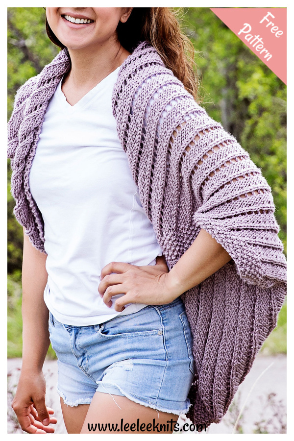 Summertime Cocoon Sweater Free Knitting Pattern