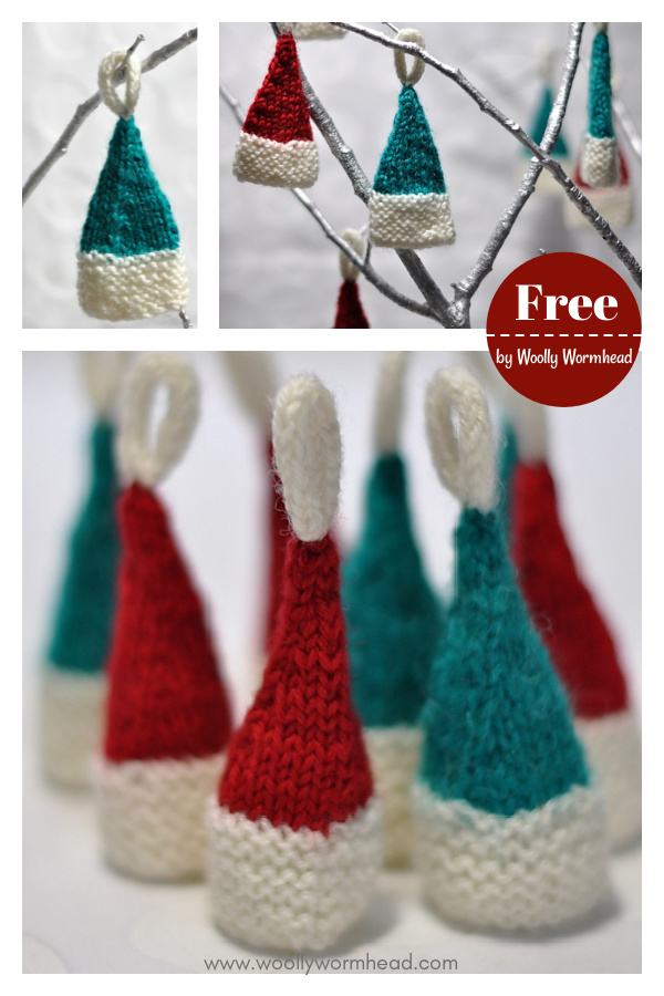 Mini Elf Hat Free Knitting Pattern