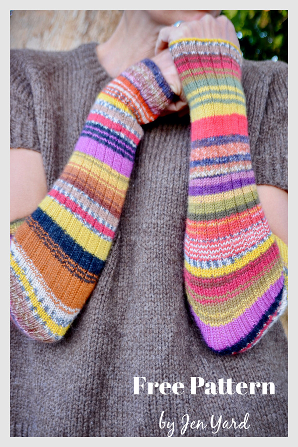Warm Hugs Arm Warmers Free Knitting Pattern