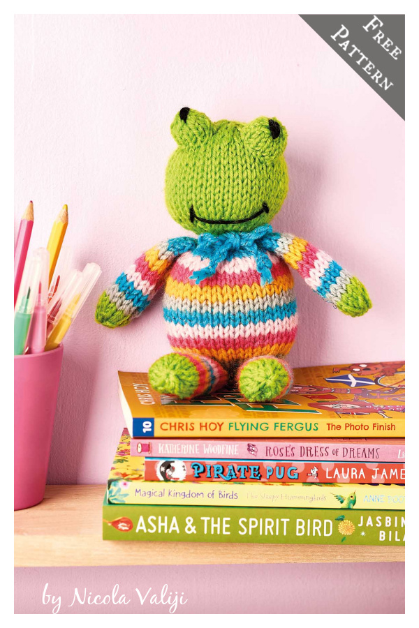 Frog Toy Free Knitting Pattern