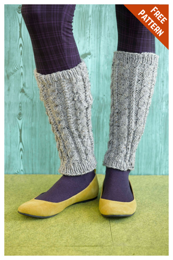 Foyle's Cabled Leg Warmers Free Knitting Pattern
