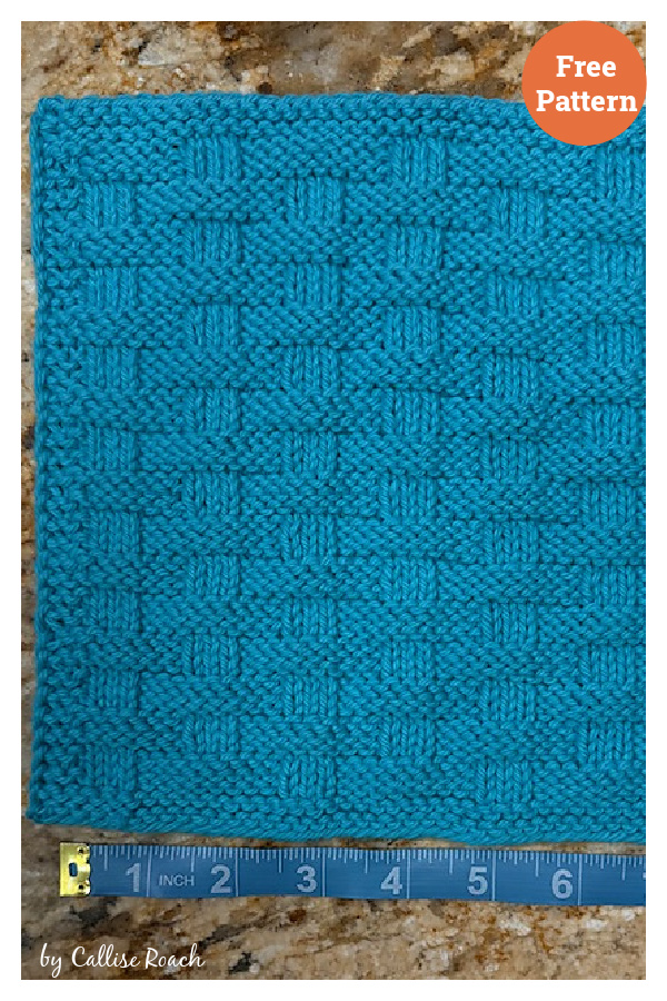 Pie Crust Baby Washcloth Free Knitting Pattern