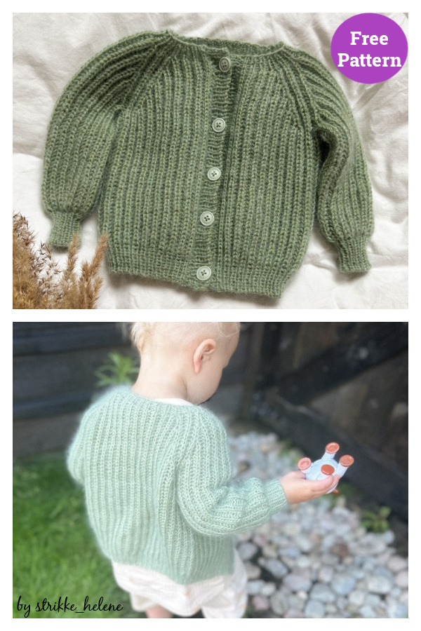 Abros Children’s Cardigan Free Knitting Pattern