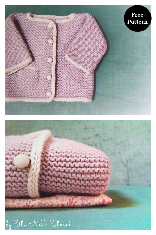 Coco French Styled Baby Jacket Free Knitting Pattern