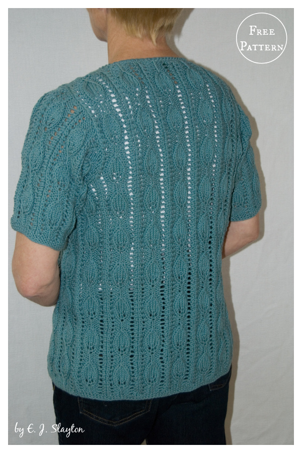 Lace Leaf Cardigan Free Knitting Pattern