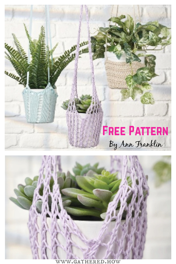 Plant Hanger Free Knitting Patterns