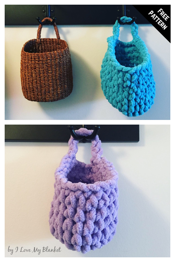 Hanging Basket Free Knitting Pattern