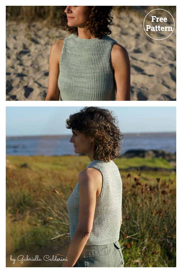 May Top Summer Vest Free Knitting Pattern