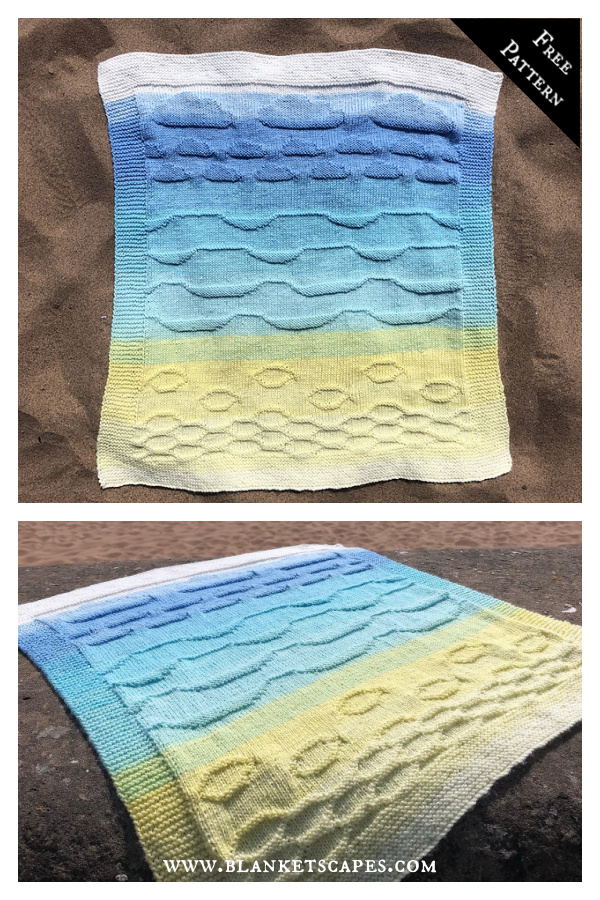 Sunny Baby Beach Blanket Free Knitting Pattern