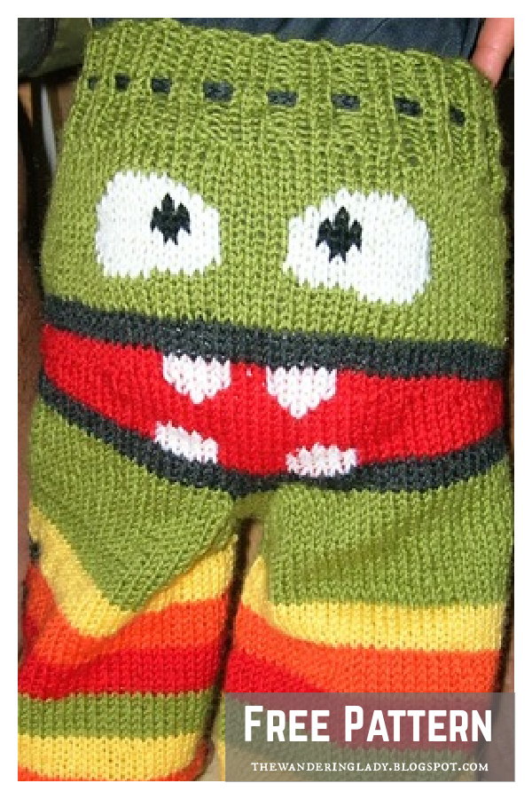 Grumpybum Monster Longies Free Knitting Pattern