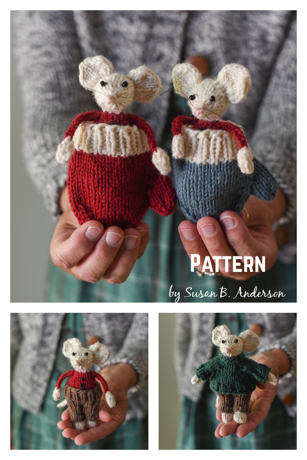 Mouse in a Mitten Set Knitting Pattern